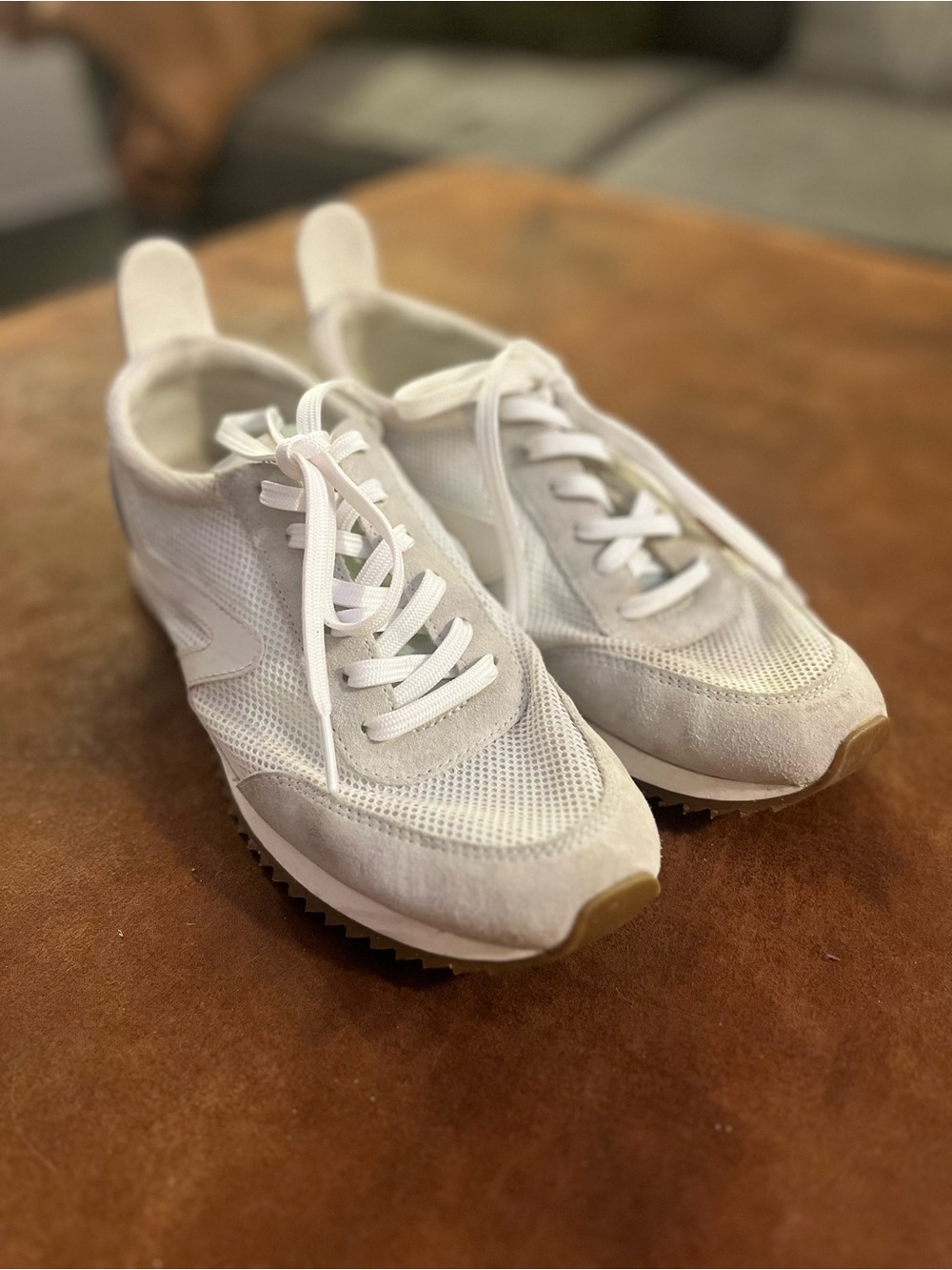 rag & bone White and Beige Women's Athletic Sneakers